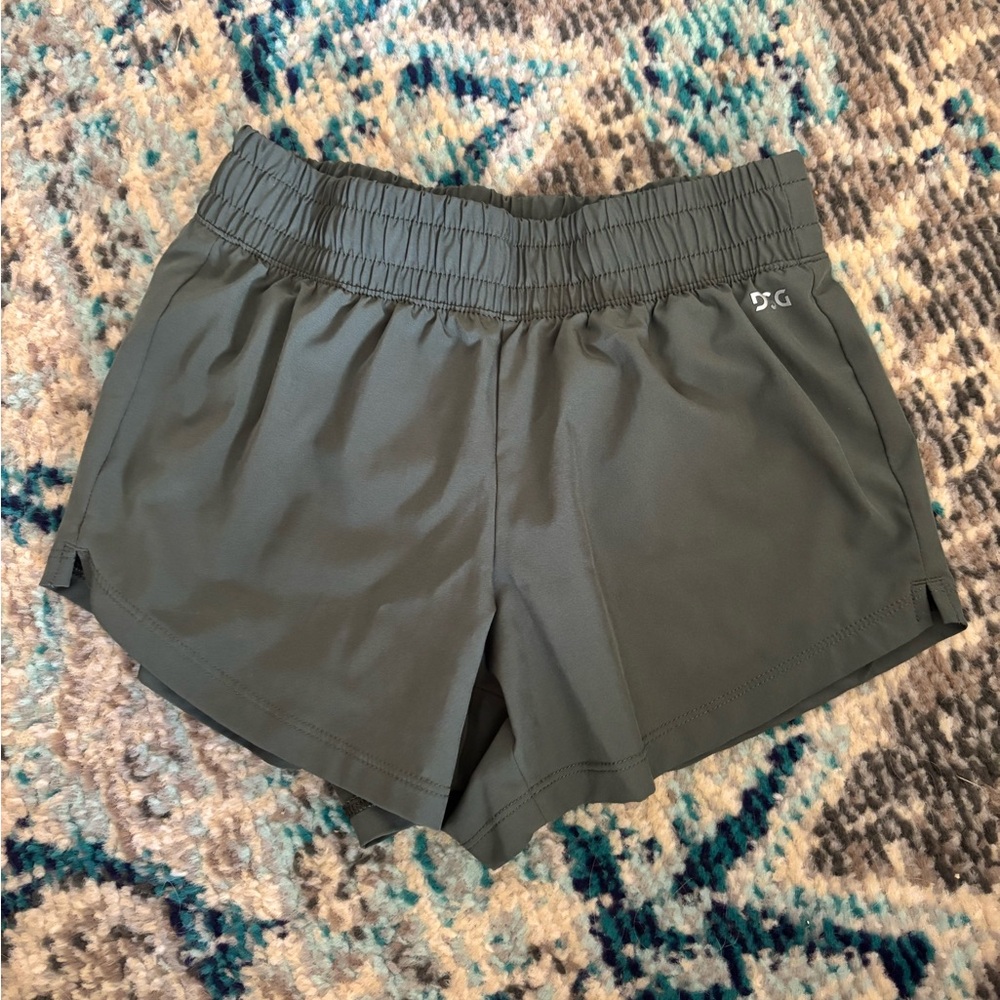 Girls Green DSG Athletic Shorts